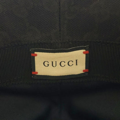 Gucci GG Canvas Marmont Leather Bucket Hat Black