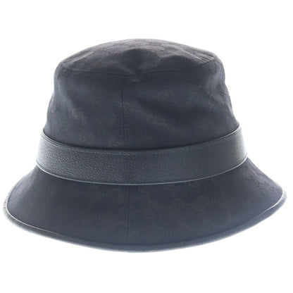 Gucci GG Canvas Marmont Leather Bucket Hat Black