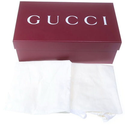 Gucci Horsebit GG Embossed Leather Low Cut Shoes Loafers Black