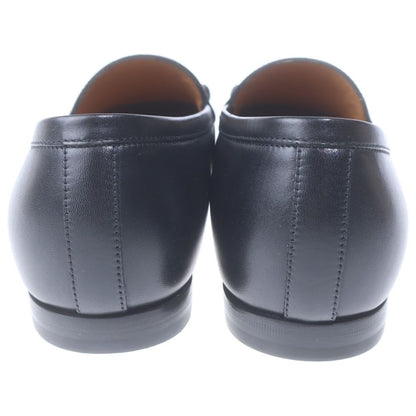 Gucci Horsebit GG Embossed Leather Low Cut Shoes Loafers Black