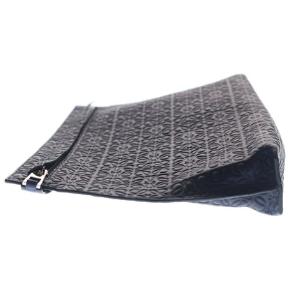 Loewe Repeat Anag Lambskin Tpouch Leather Clutch Navy