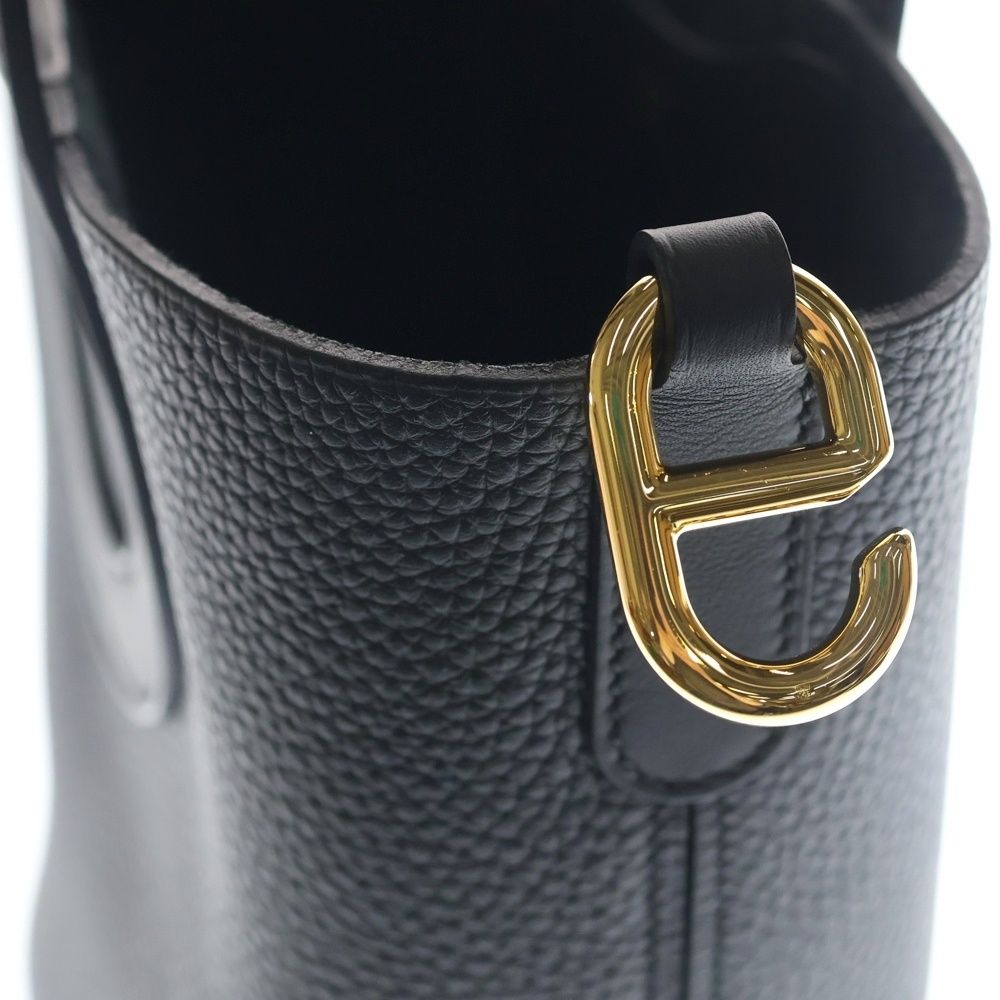 Hermes in the Loop 18 Black Taurillon Gold Handbag
