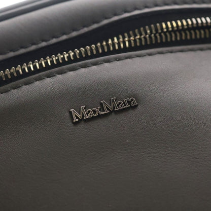 Max Mara Archetipo Leather Shoulder Bag Black