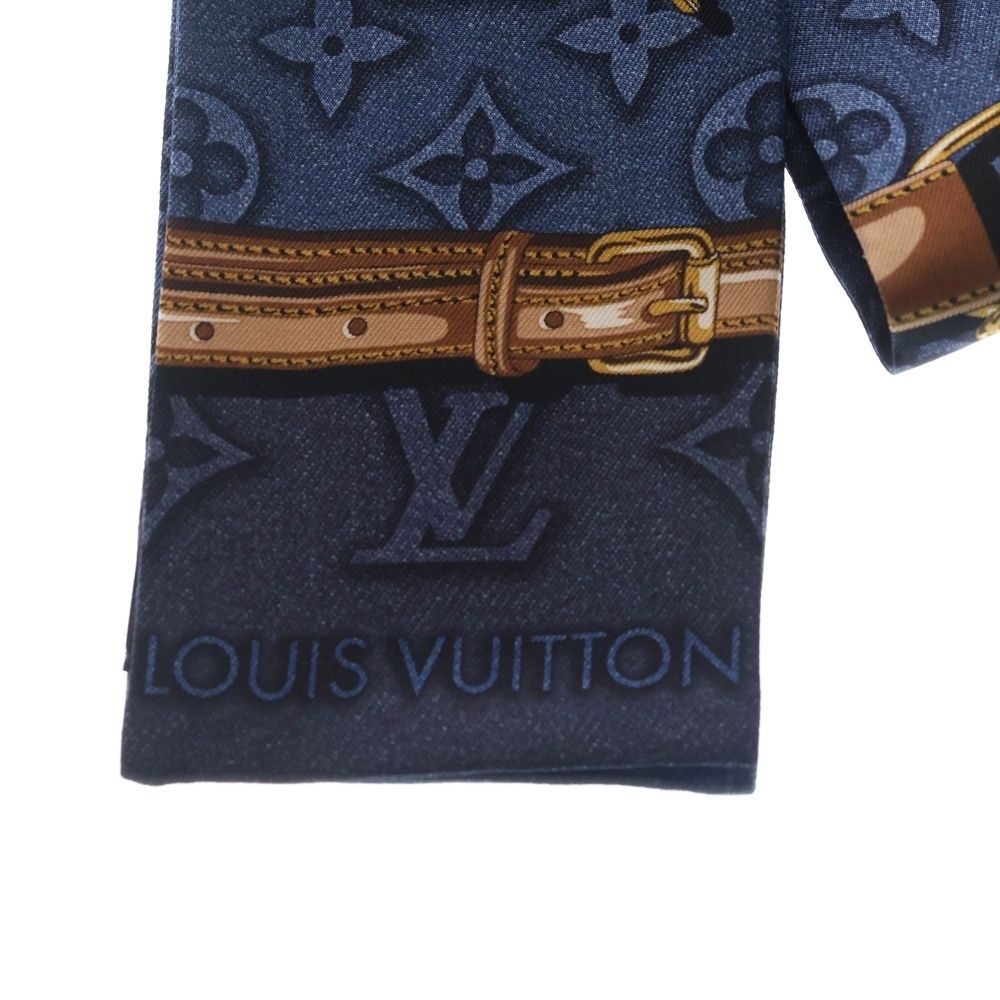 Louis Vuitton Bandeau Denim Confidential Navy Scarf