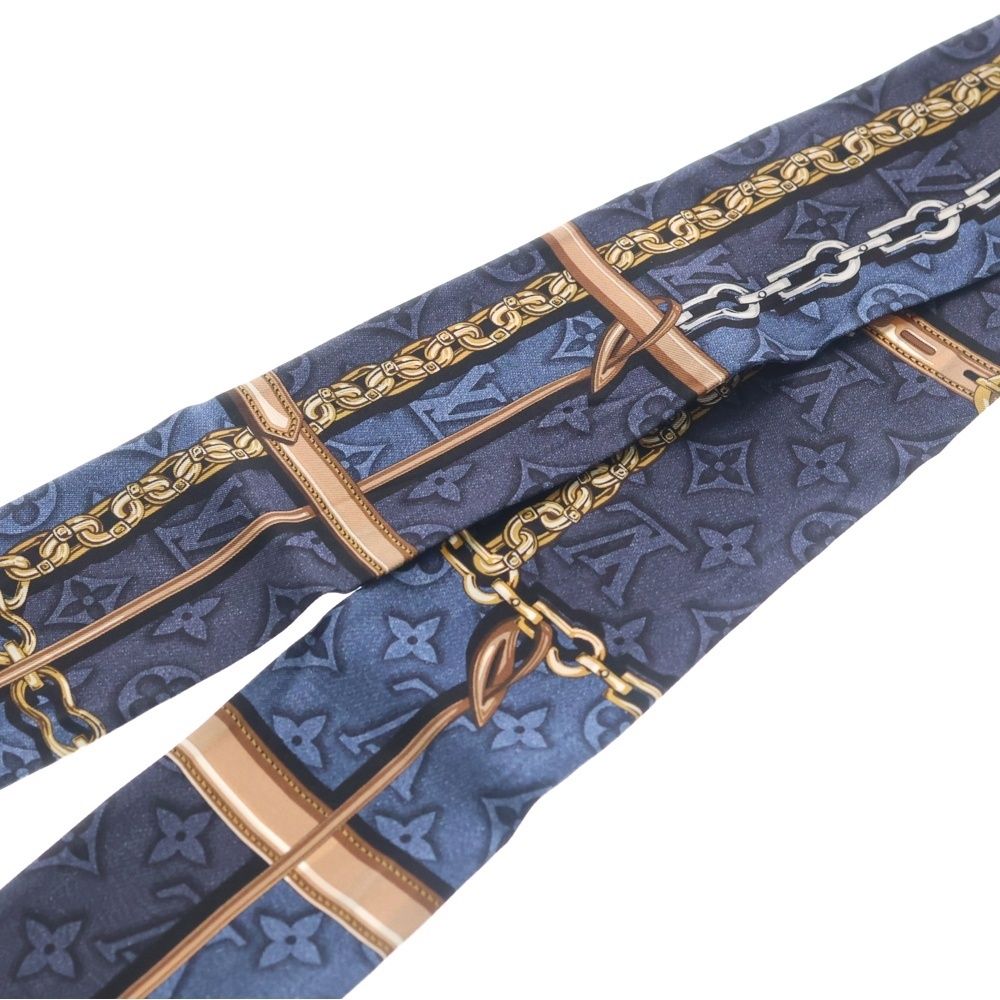Louis Vuitton Bandeau Denim Confidential Navy Scarf