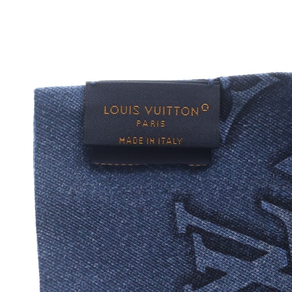 Louis Vuitton Bandeau Denim Confidential Navy Scarf