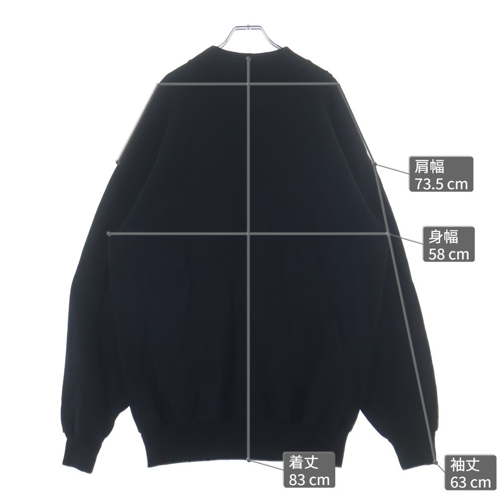 Balenciaga Front Logo Embroidery Sweatshirt Trainers Black