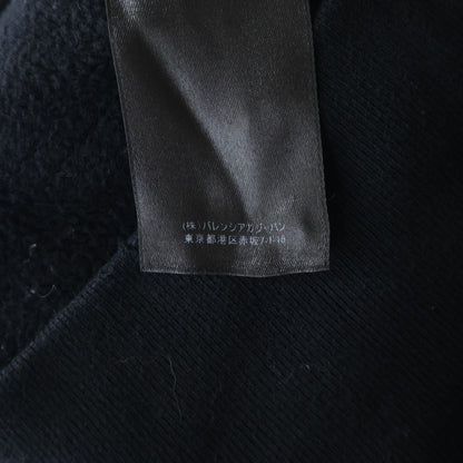 Balenciaga Front Logo Embroidery Sweatshirt Trainers Black