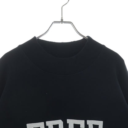 Balenciaga Front Logo Embroidery Sweatshirt Trainers Black