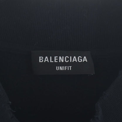 Balenciaga Front Logo Embroidery Sweatshirt Trainers Black