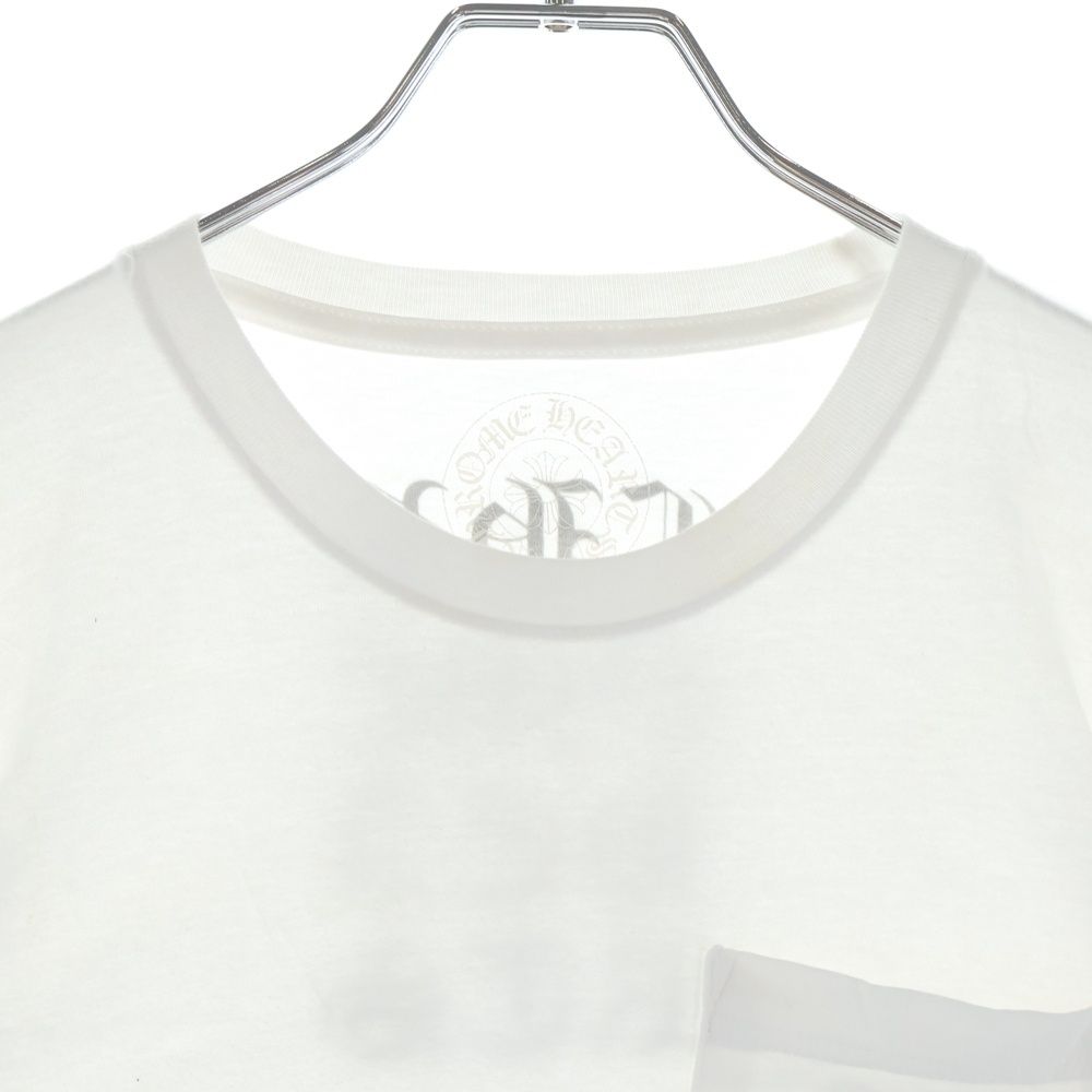 Chrome Hearts Vertical Logo S Pocket Tee Short Sleeve T-Shirt White