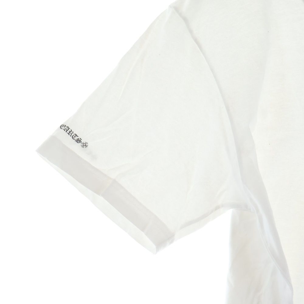 Chrome Hearts Vertical Logo S Pocket Tee Short Sleeve T-Shirt White