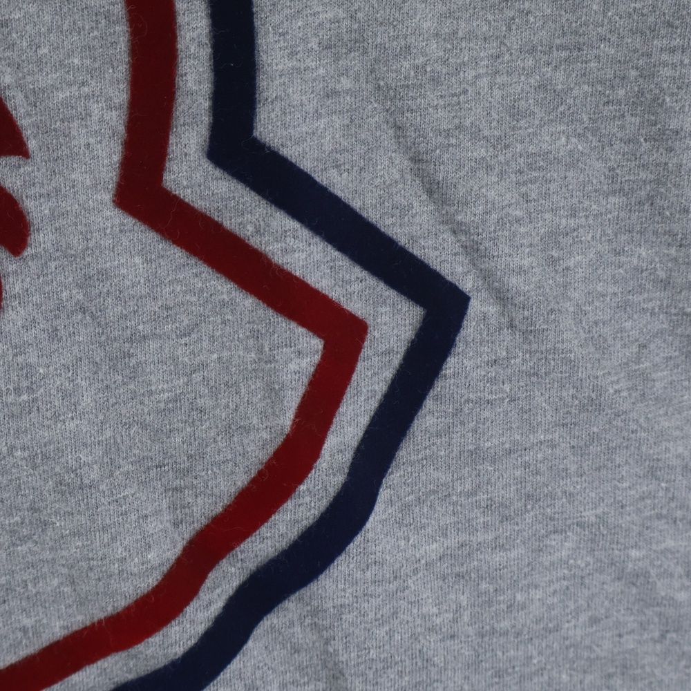 Moncler Short Sleeve Logo T-Shirt Gray Cotton