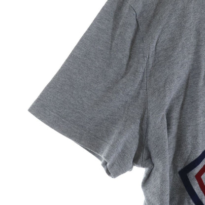 Moncler Short Sleeve Logo T-Shirt Gray Cotton