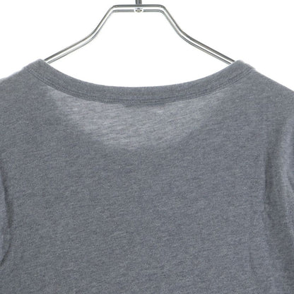 Moncler Short Sleeve Logo T-Shirt Gray Cotton