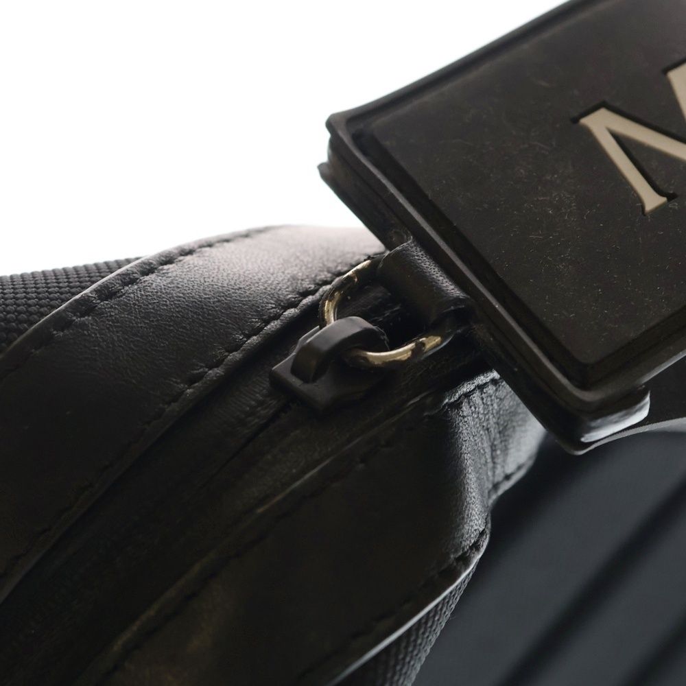 Moncler Backpack Leather Ruba Logo Black