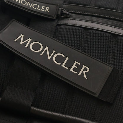 Moncler Backpack Leather Ruba Logo Black