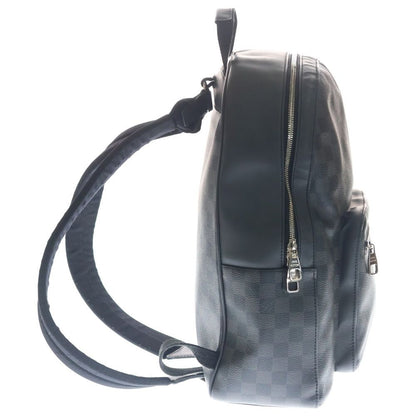 Louis Vuitton Damier Graphite Josh Backpack Black Leather Silver