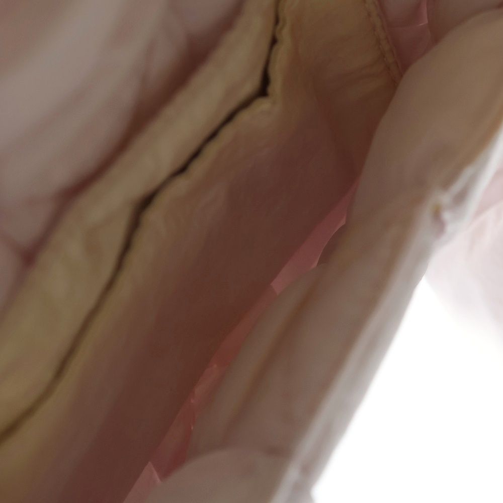 Bottega Veneta Padet Cassette Mini Shoulder Bag Pink Nylon Silver