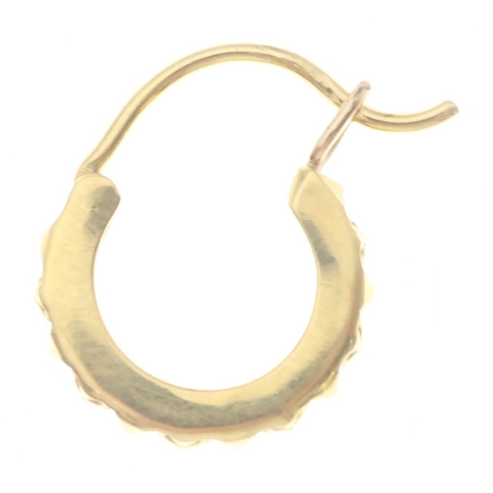 Chrome Hearts 22k Tiny Tfp Hoop True Fucking Punk Earrings Gold