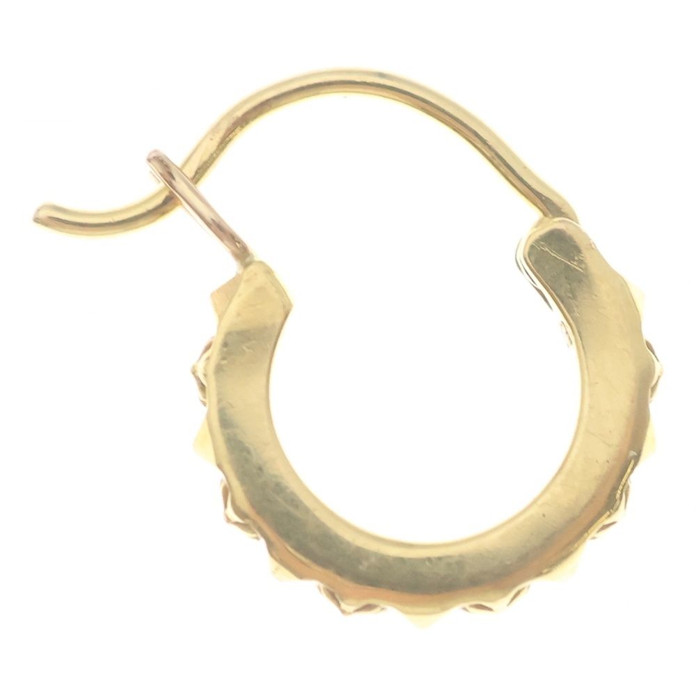 Chrome Hearts 22k Tiny Tfp Hoop True Fucking Punk Earrings Gold