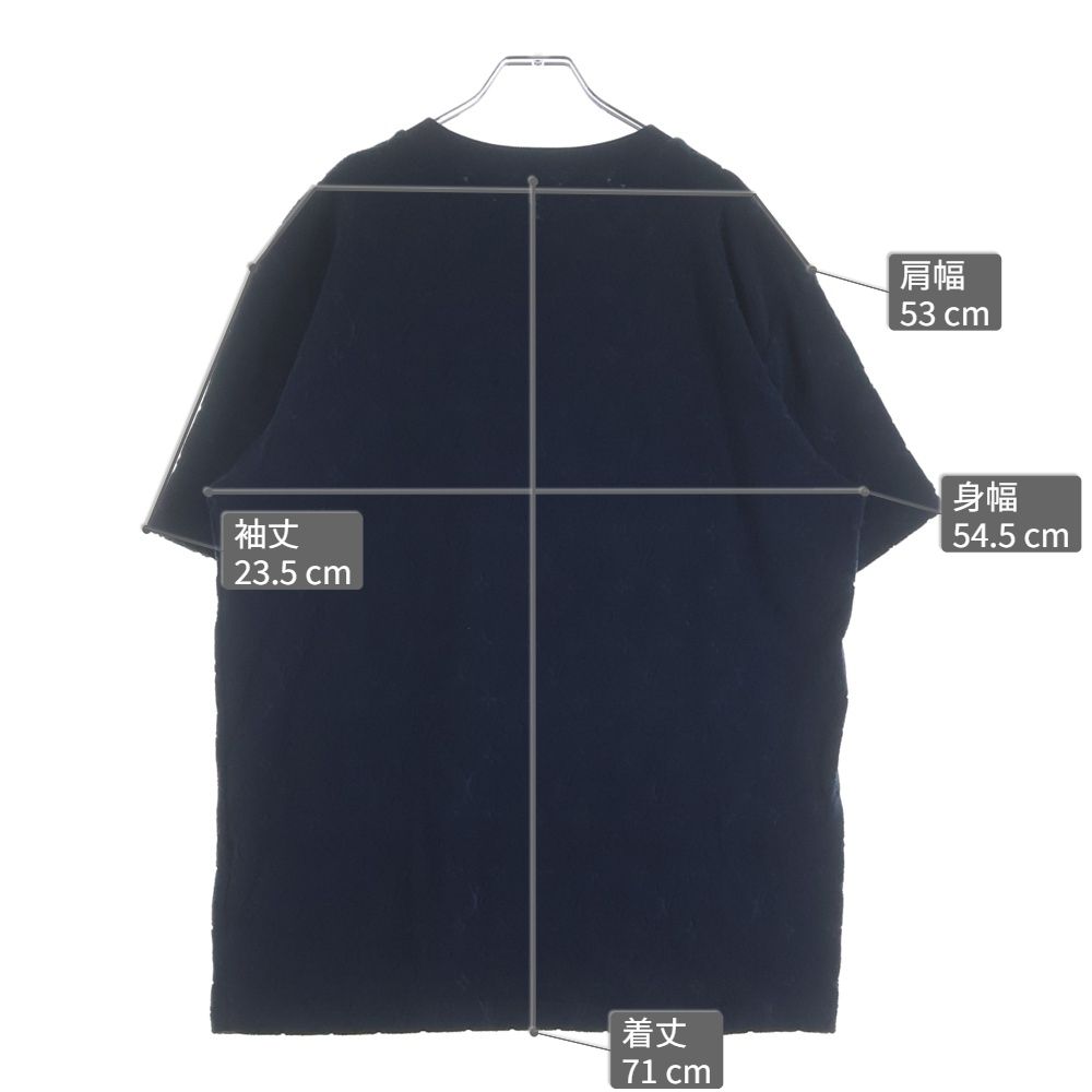 Louis Vuitton Monogram French Terricle Neck Short Sleeve T-Shirt Navy