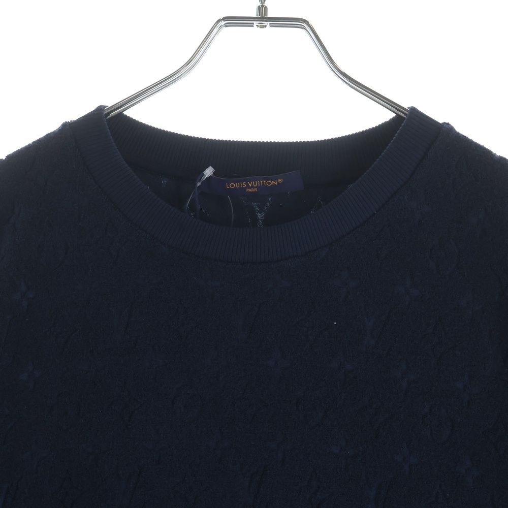 Louis Vuitton Monogram French Terricle Neck Short Sleeve T-Shirt Navy