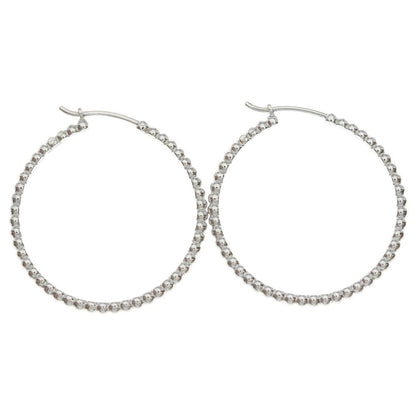 Van Cleef & Arpels Perlee Hoop Earrings White Gold