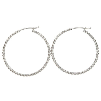 Van Cleef & Arpels Perlee Hoop Earrings White Gold