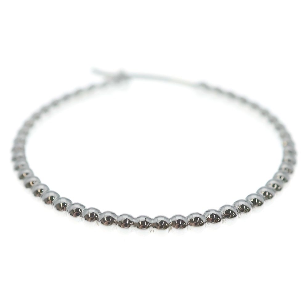 Van Cleef & Arpels Perlee Hoop Earrings White Gold