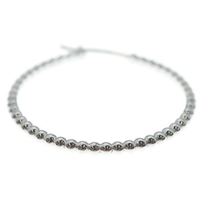 Van Cleef & Arpels Perlee Hoop Earrings White Gold
