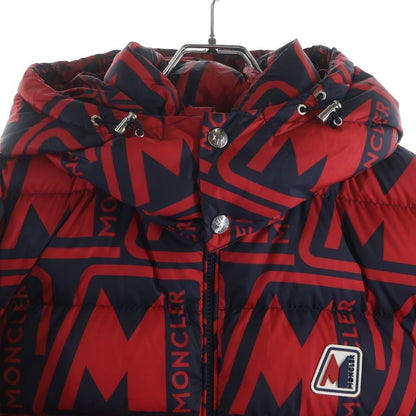 Moncler Frioland All Over Pattern Down Jacket Navy Red