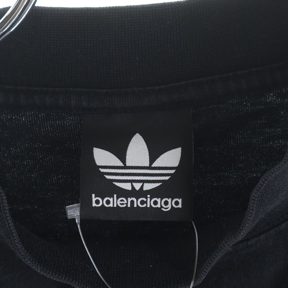 Balenciaga Adidas Trefoil Logo Oversize T-Shirt Short Sleeve Crew Neck Top Green