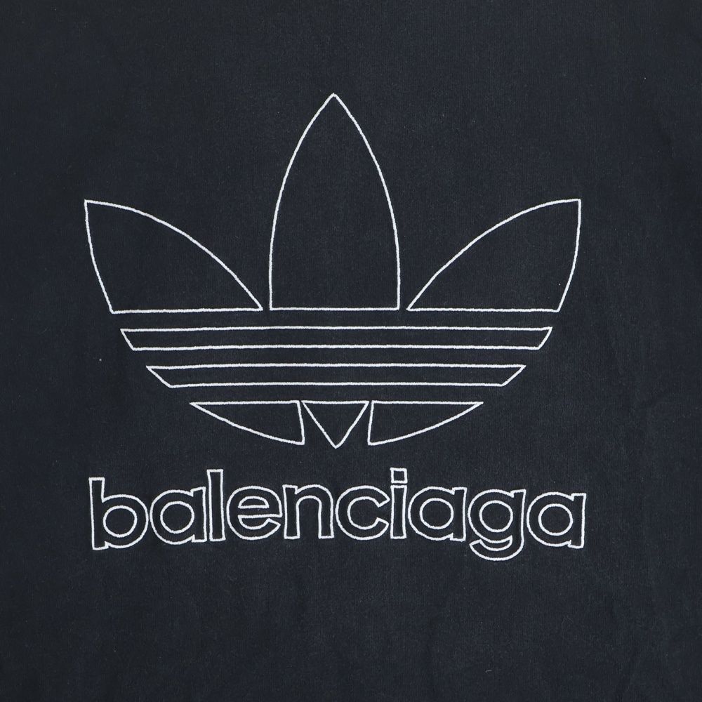 Balenciaga Adidas Trefoil Logo Oversize T-Shirt Short Sleeve Crew Neck Top Green