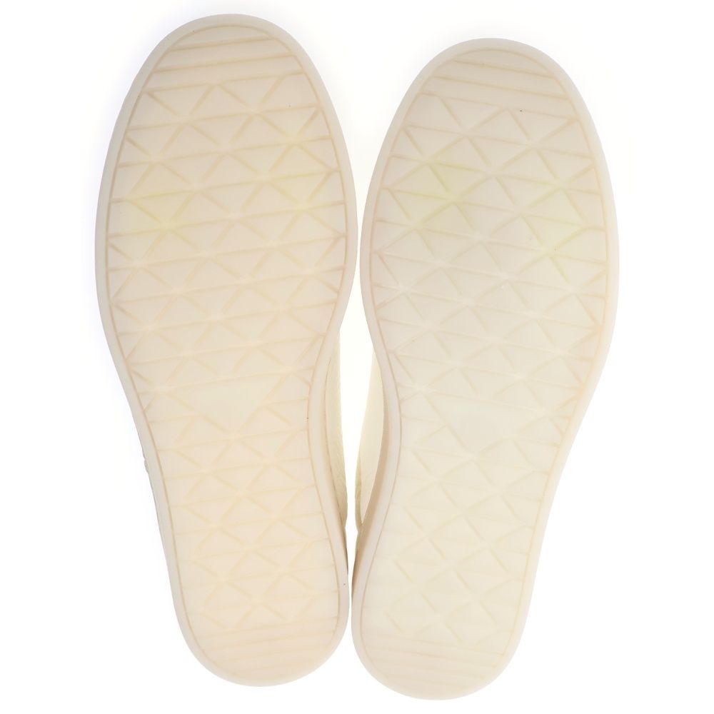 Prada Triangle Logo Leather Low Cut Sneakers White