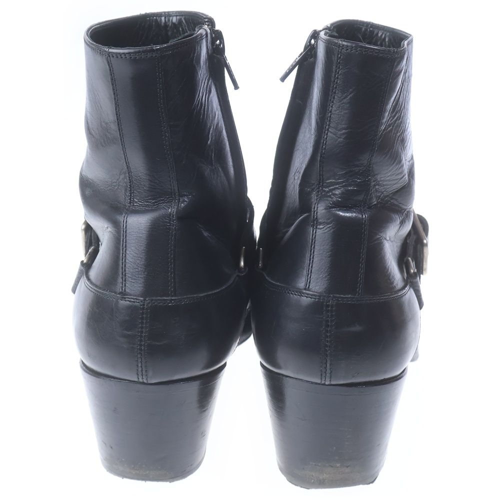 Dior Homme Hedi Slimane Buckle Cuban Heel Boots Eddie Era Heels Ankle