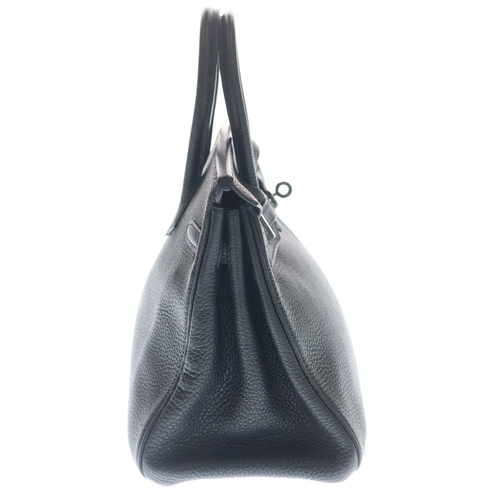 Hermes Birkin 25 Black Togo Handbag Silver