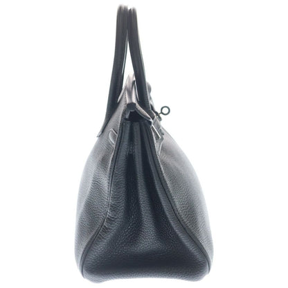 Hermes Birkin 25 Black Togo Handbag Silver