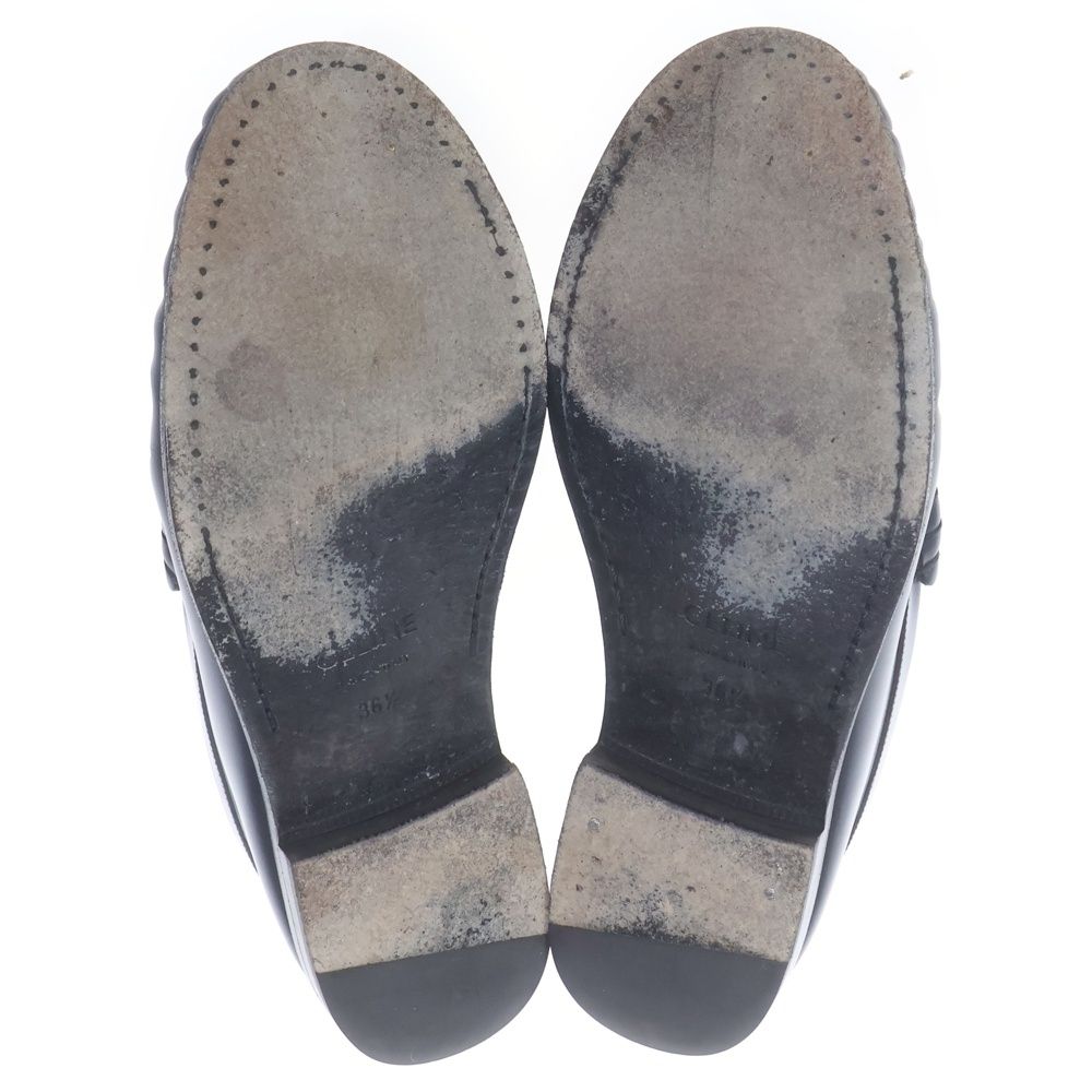 Celine Luco Fringe Loafers Navy