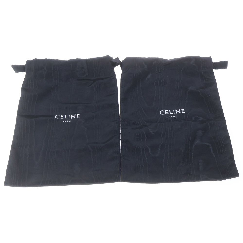 Celine Luco Fringe Loafers Navy