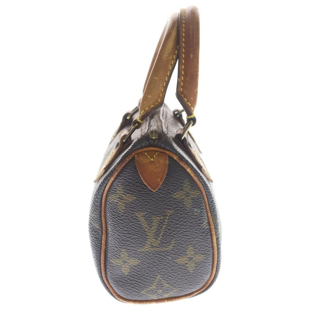 Louis Vuitton Mini Speedy Monogram Handbag Brown