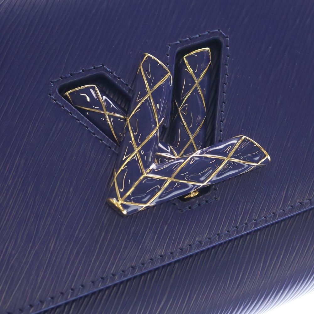 Louis Vuitton Twist MM Epi Leather Shoulder Bag Blue