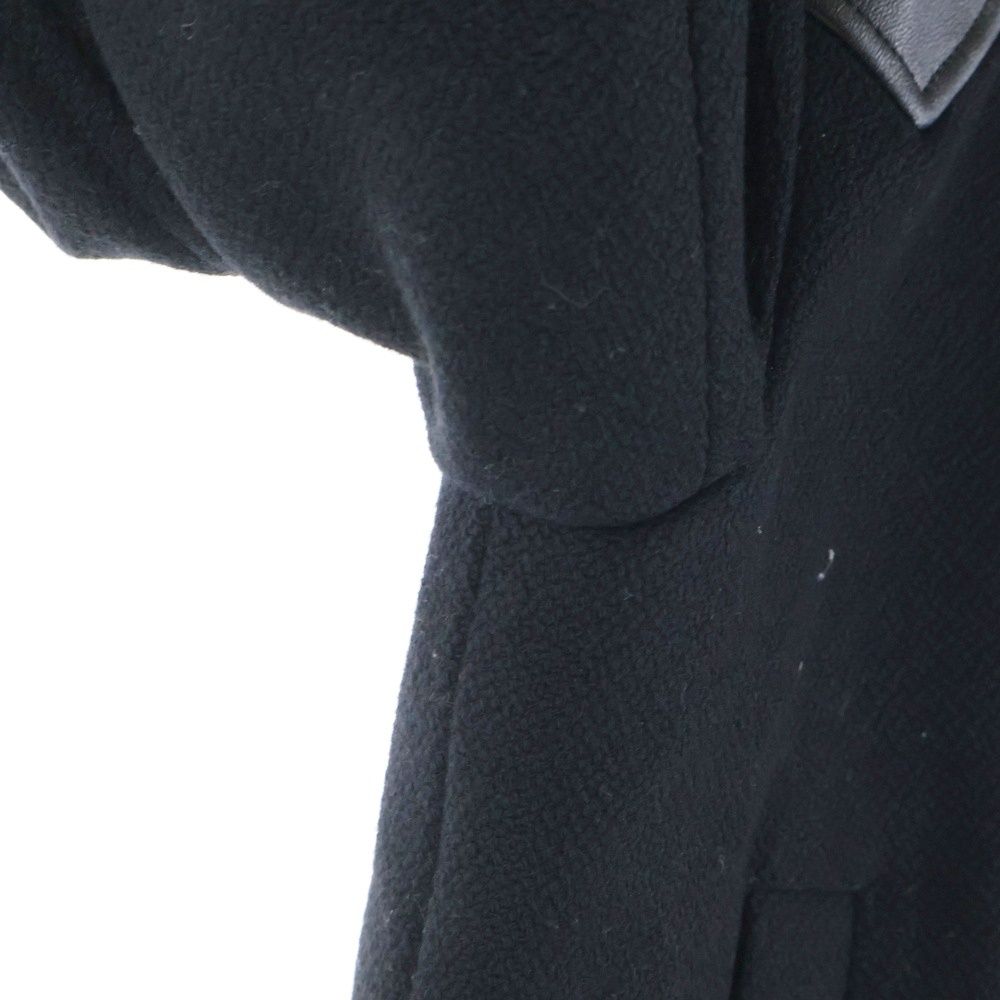 Saint Laurent Paris Shoulder Leather Cut Replacement Zip Up Teddy Jacket
