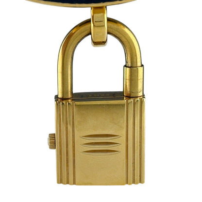 Hermes Kelly Watch SS Leather Quartz Blue