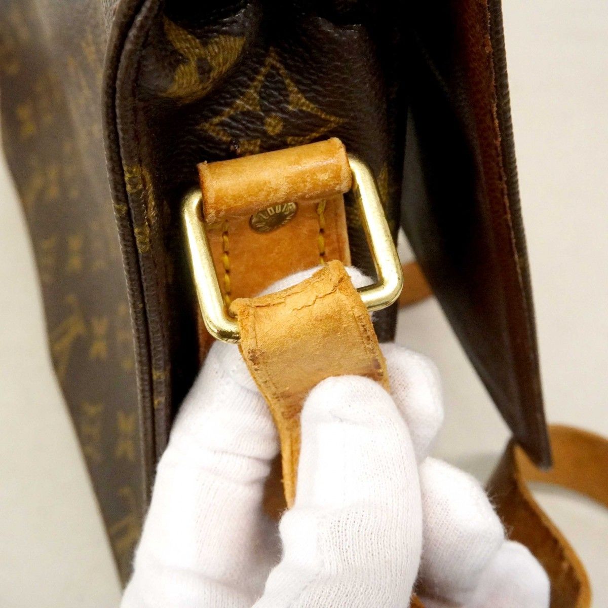 Louis Vuitton Shoulder Bag Monogram Cartouchiere GM Brown