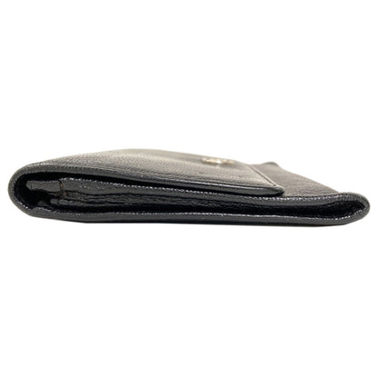 Chanel CC Logo Silver Wallet Calfskin