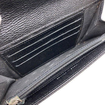 Chanel CC Logo Silver Wallet Calfskin