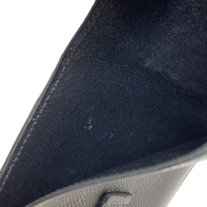 Hermes Bearn Compact Silver Bifold Wallet Epsom