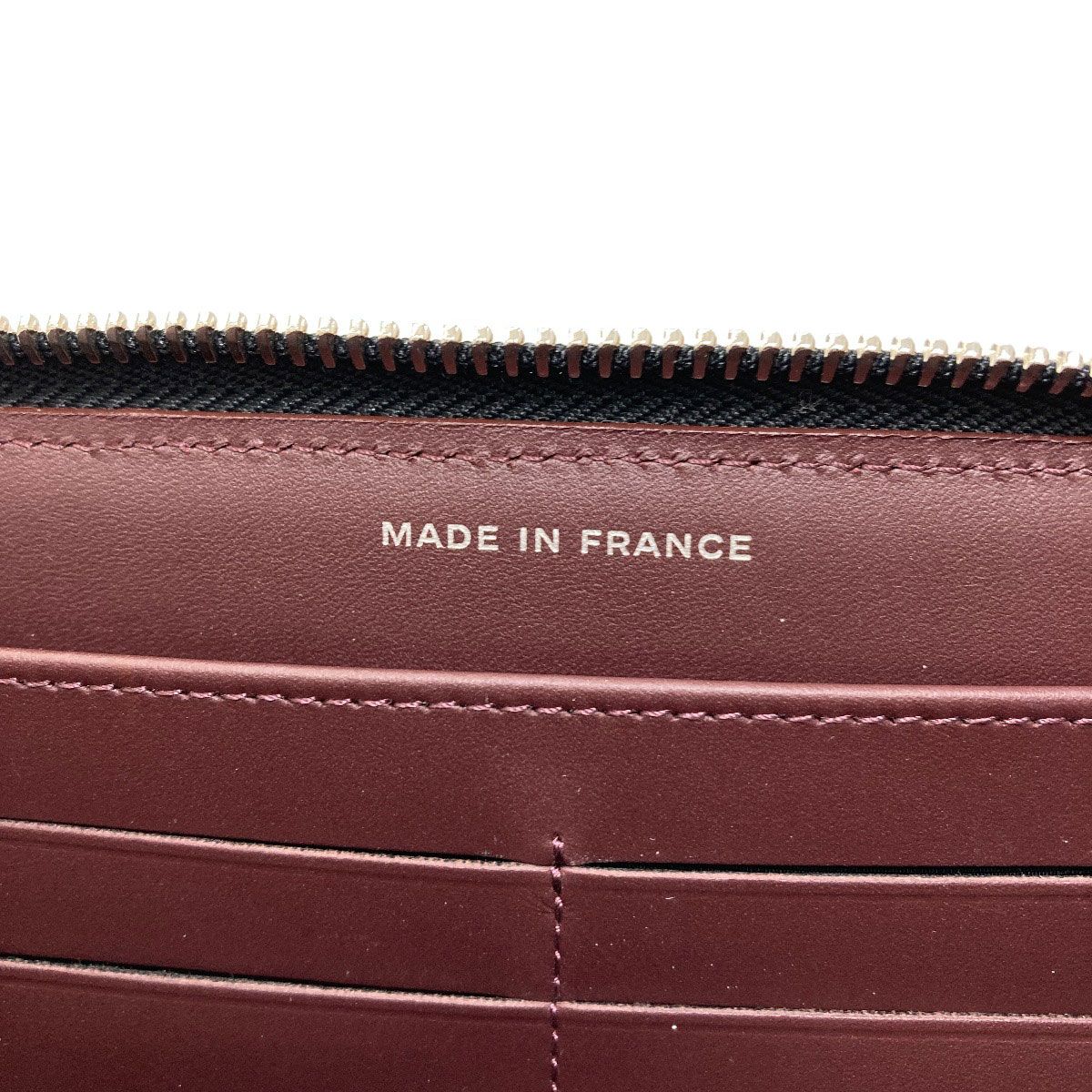 Chanel Quilted CC Logo Silver Wallet Gray Calfskin