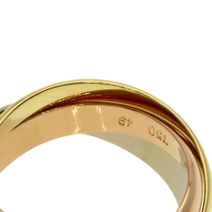 Cartier Trinity 49 Ring 18k Yellow Gold 18k White Pink